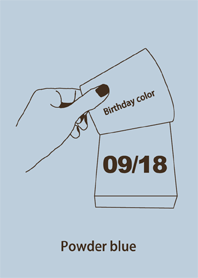 誕生日色 9月18日 シンプル