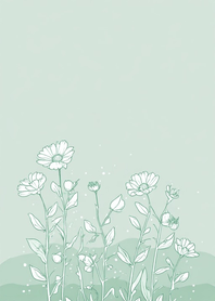 Small Flowers - Mint Green 3uy8vb