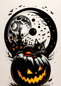 halloween cat 665C25