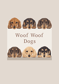 Woof Woof Dogs - Dachshund Long haired-