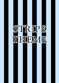 STRIPE THEME/BLACK&PASTEL BLUE