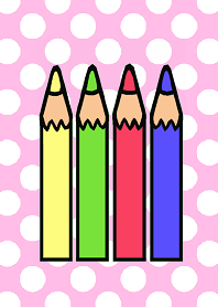 Color pencil Pink spots