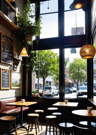 Cozy Coffee shop 0257Fd