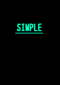 SIMPLE Black & Mint green