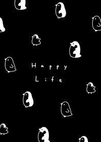 Penguins (pattern)/black