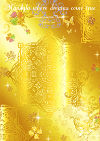 Mandala where dreams come true Gold2#