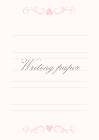 Writing paper-Pink&Beige-
