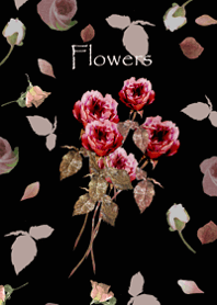 シックなレッド・ローズ・ブーケ