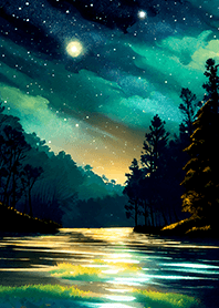 Beautiful starry night view#1402