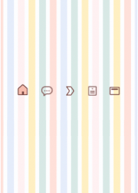 Simple icons pastel stripes background