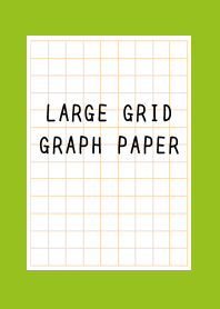 LARGE ORANGE GRID GRAPH PAPER/LEAF GREEN