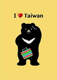 我愛台灣 ❤︎ 黑熊與茄芷袋. 2 無底紋