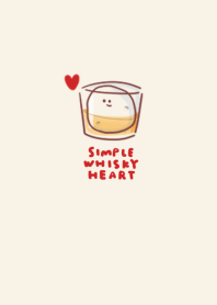 simple whisky heart beige.