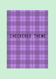 DUSTY PURPLE CHECKERED THEME/LIGHT MINT