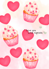 Little pink heart cupcakes 2