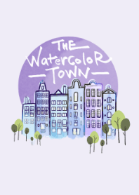 The Watercolor Town (Violet ver.)