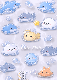 キラキラな海の中（パープル）