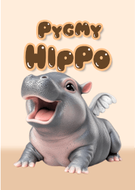 Pygmy Hippo (Beige & brown theme) 6