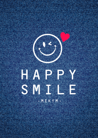 HAPPY-SMILE DENIM HEART 24