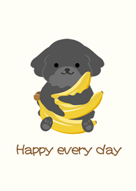 貴賓犬-黃色香蕉