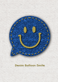 Denim Balloon Smile