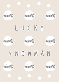 LUCKY SNOWMAN-WHITE