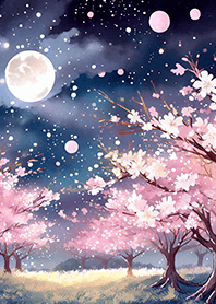 美しい夜桜の着せかえ#251