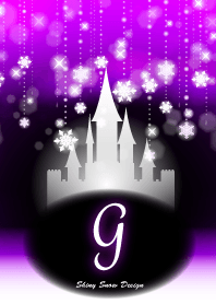 G-Initial-Snow Castle-purple