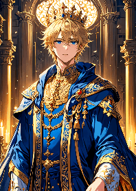 Golden-haired prince. (Purple)