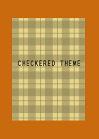 DUSTY YELLOW CHECKERED THEME-TERRACOTTA