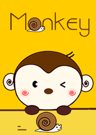 Monkey with Snail