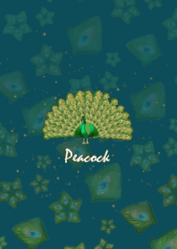 Peacock -Elegant blue green-