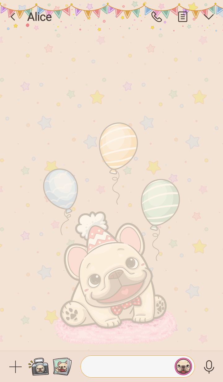 French Bulldog PIGU-Happy Party