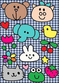 (Lilo Lilo friend x (navy check))