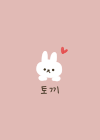 After all I like Korea.Rabbit and heart.