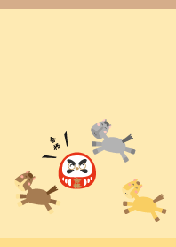 合格祈願03 薄茶と黄色