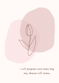 vintage flower /pink beige