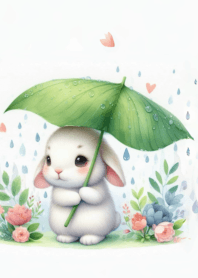 A cute little round rabbit n.22