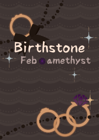Birthstone ring (Feb) + choc
