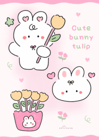 Cute bunny tulip     :) :)