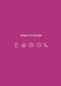 Simple life design -fuchsia-