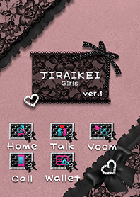 Pink and black-Gothic Lolita theme