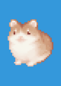 Hamster Pixel Art Theme  Blue 01