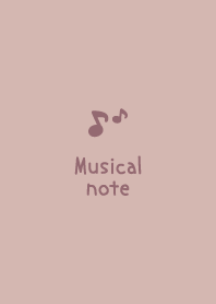 Musical note [Dullness Pink]