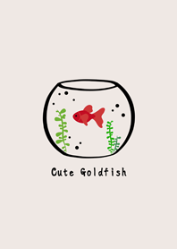 ah! Cute goldfish!(beige)