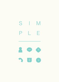 SIMPLE / ivory-green