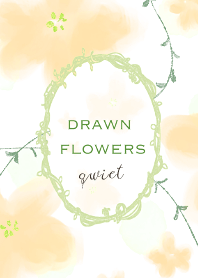 Drawn flowers quiet