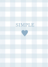 SIMPLE HEART (check bluewhite)JP