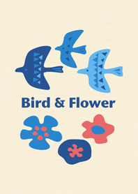 鳥と花2 ～北欧風～