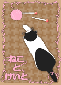 Cat and Woolen yarn.